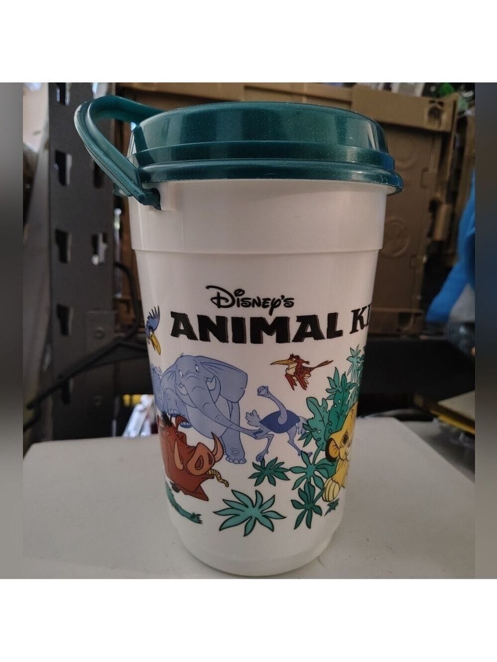 Disney’s Animal Kingdom Lion King Plastic Souvenir Cup With Lid Bucket 9”